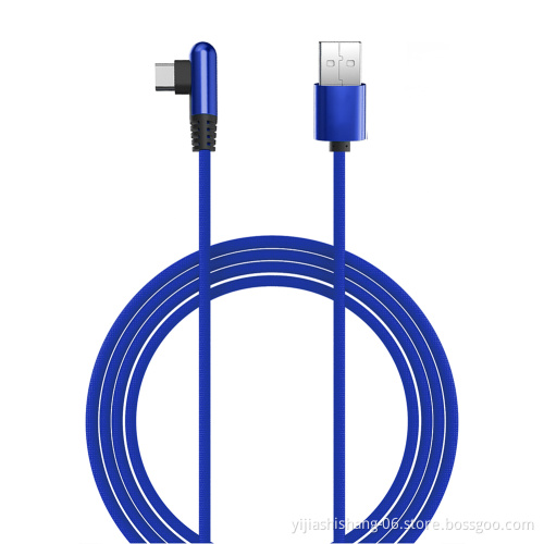 Best Selling USB C Elbow 90 Degree QC4.0 Type C USB Charge Cord Data Cable For Samsung
